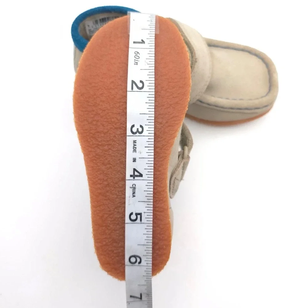 CLARKS New Wallabee Bootie US 6.5W Big Kid Sand Comb LEATHER Toddler Shoes Suede